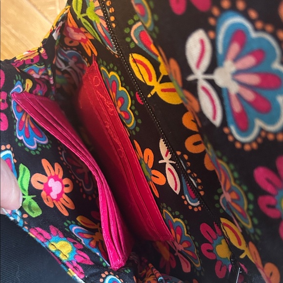 Vera Bradley Disney Floral Crossbody Bag - Black and Multicolor - Picture 4 of 5